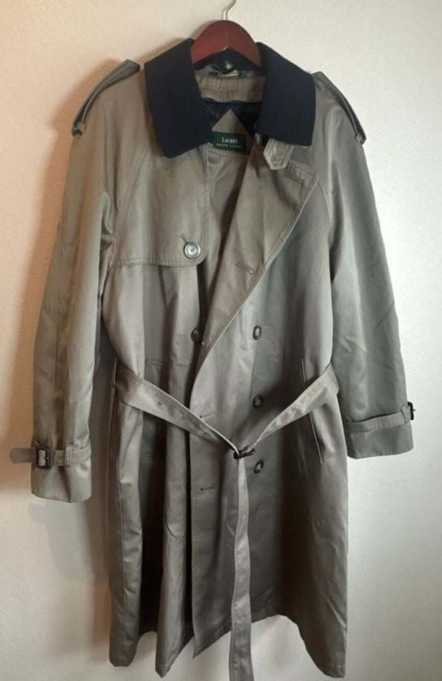 🔥 VTG 80s/90s Lauren Ralph Lauren Men's Double Breasted Belted